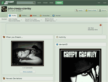 Tablet Screenshot of john-creepy-crawley.deviantart.com