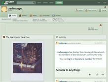 Tablet Screenshot of cradlesongxx.deviantart.com