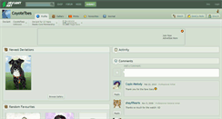 Desktop Screenshot of coyotetoes.deviantart.com