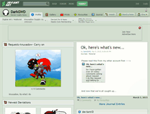 Tablet Screenshot of darkgwd.deviantart.com