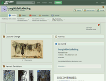 Tablet Screenshot of bungtiddletiddlebing.deviantart.com