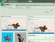 Tablet Screenshot of mulodesu.deviantart.com