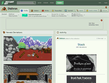 Tablet Screenshot of disthron.deviantart.com