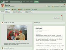 Tablet Screenshot of onetha.deviantart.com
