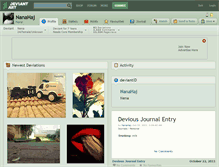 Tablet Screenshot of nanahaj.deviantart.com