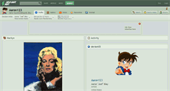 Desktop Screenshot of aaron123.deviantart.com