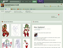 Tablet Screenshot of mischiefmakers-club.deviantart.com