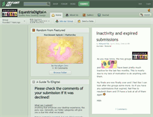 Tablet Screenshot of equestriadigital.deviantart.com