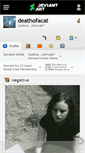 Mobile Screenshot of deathofacat.deviantart.com