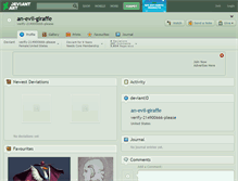 Tablet Screenshot of an-evil-giraffe.deviantart.com