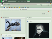 Tablet Screenshot of lakemount.deviantart.com