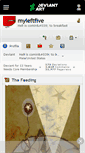 Mobile Screenshot of myleftfive.deviantart.com