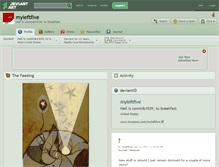 Tablet Screenshot of myleftfive.deviantart.com