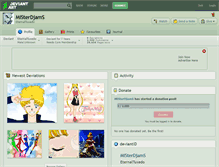 Tablet Screenshot of misterdjams.deviantart.com