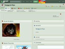 Tablet Screenshot of haraguroi-otyo.deviantart.com