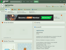 Tablet Screenshot of capricornica.deviantart.com
