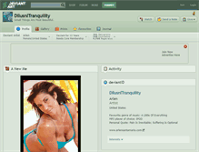Tablet Screenshot of dilusnltranquility.deviantart.com