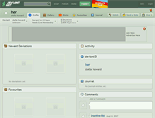 Tablet Screenshot of her.deviantart.com