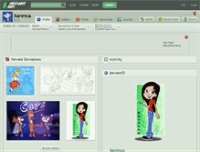 Tablet Screenshot of karenca.deviantart.com