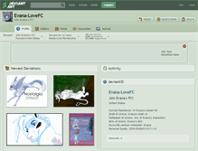 Tablet Screenshot of evana-lovefc.deviantart.com