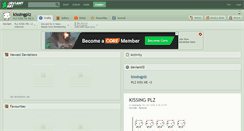 Desktop Screenshot of kissingplz.deviantart.com