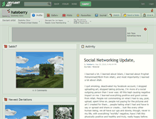 Tablet Screenshot of hateberry.deviantart.com