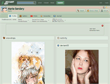 Tablet Screenshot of maria-sandary.deviantart.com