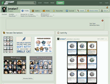 Tablet Screenshot of jonatan7.deviantart.com