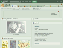 Tablet Screenshot of gallery2.deviantart.com