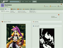 Tablet Screenshot of illuminalux.deviantart.com