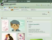 Tablet Screenshot of professor-laytonomfg.deviantart.com