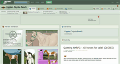 Desktop Screenshot of copper-coyote-ranch.deviantart.com