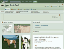 Tablet Screenshot of copper-coyote-ranch.deviantart.com