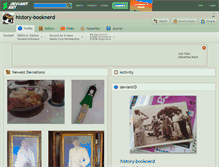 Tablet Screenshot of history-booknerd.deviantart.com