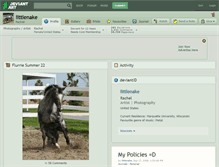 Tablet Screenshot of littlenake.deviantart.com