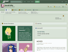 Tablet Screenshot of kawaii-kitty.deviantart.com