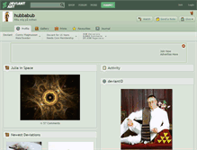 Tablet Screenshot of hubbabub.deviantart.com