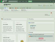 Tablet Screenshot of goldgirllove.deviantart.com