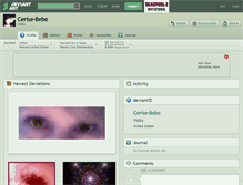 Tablet Screenshot of cerise-bebe.deviantart.com