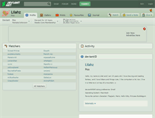 Tablet Screenshot of lilahz.deviantart.com