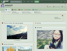 Tablet Screenshot of emina2492.deviantart.com
