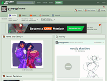 Tablet Screenshot of grumpygrimone.deviantart.com