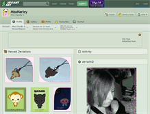 Tablet Screenshot of missnarley.deviantart.com