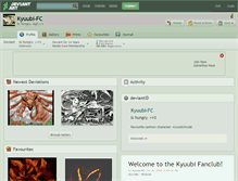 Tablet Screenshot of kyuubi-fc.deviantart.com