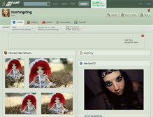 Tablet Screenshot of morningsting.deviantart.com
