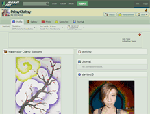 Tablet Screenshot of prissychrissy.deviantart.com