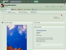 Tablet Screenshot of melodiemayhem.deviantart.com