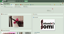 Desktop Screenshot of crazy-fa6me.deviantart.com