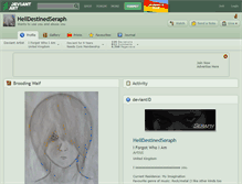 Tablet Screenshot of helldestinedseraph.deviantart.com