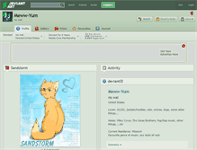 Tablet Screenshot of meww-yum.deviantart.com